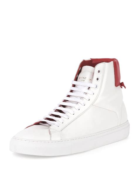 givenchy white high top sneakers.